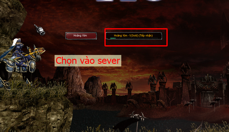 Bước 1 - Chọn Server